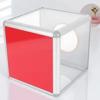 

1Pcs Clear Lottery Box Rustproof Lockable Design for Office Mail Voting Donation Storage Transparent Draw Container Simple Style