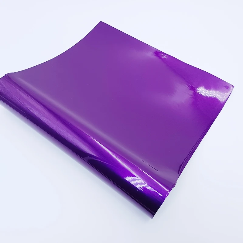 Gloss metallic sparkle purple car wrap vinyl film air bubbles free car body film