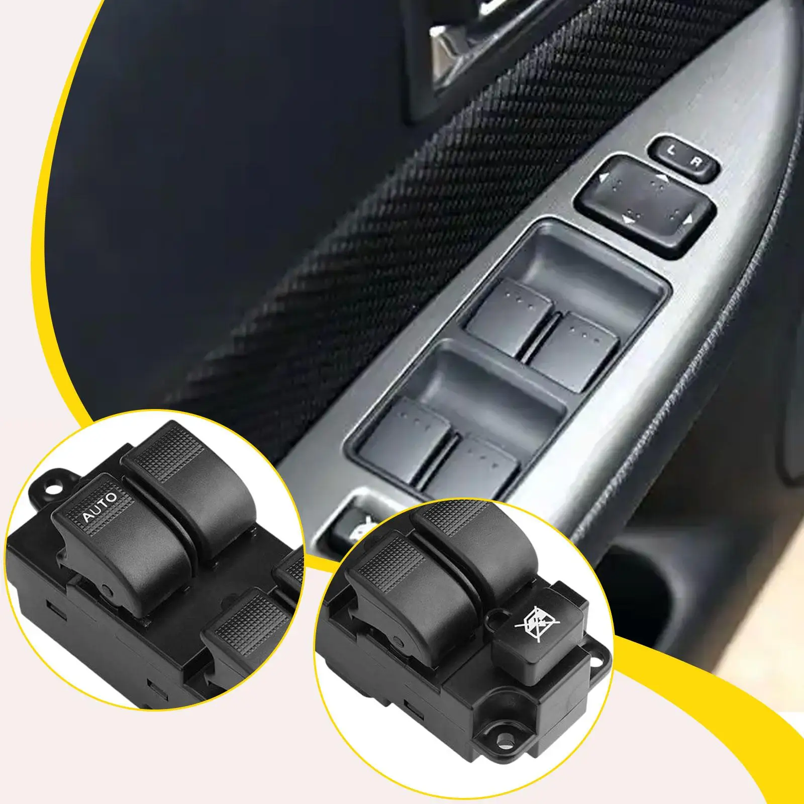 BL4E-66-350A Interruptor de control de ventana, control de elevador de vidrio de repuesto para modelos Mazda 6 Repuestos resistentes y livianos,