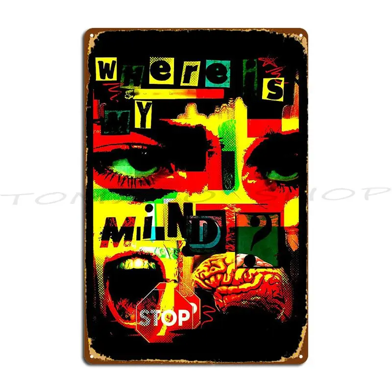 You Red My Mind Infrared Vampire In Love Metal Sign Wall Decor Designing Wall Decor Wall Cave Designing  Tin Sign Poster