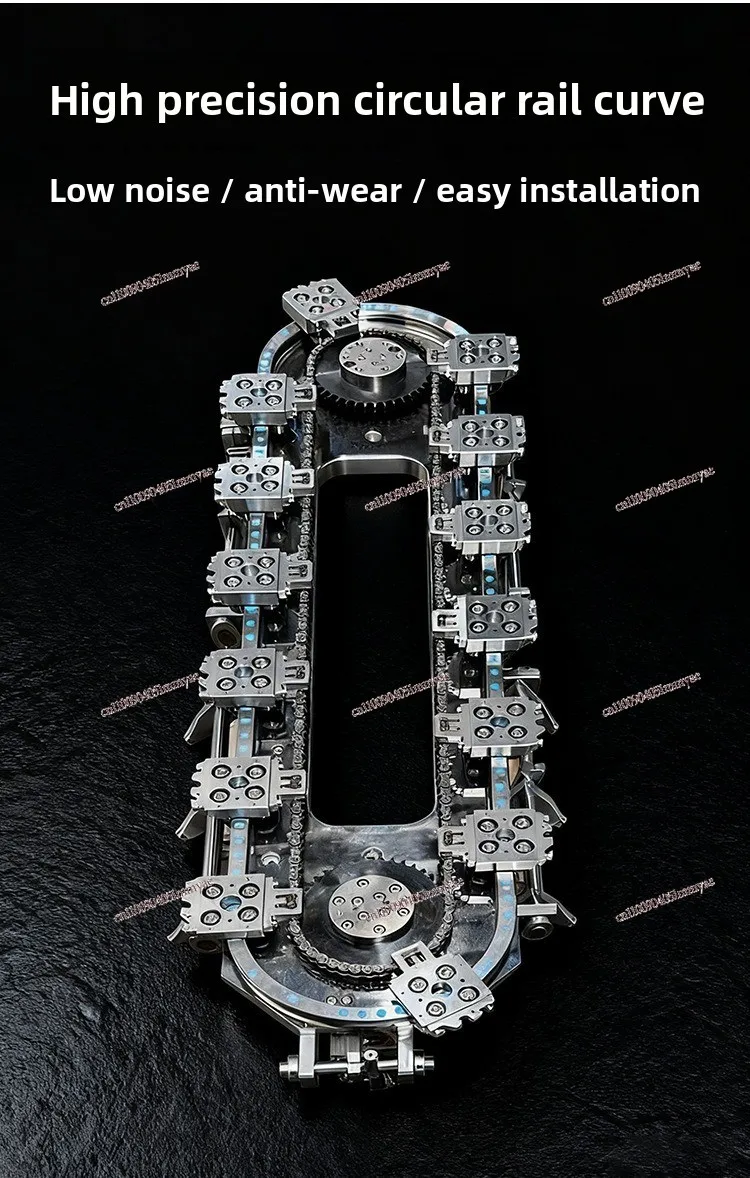 High Precision Ring Guide Curved Guide Circulation Line Chain Belt Ring Conveyor Line