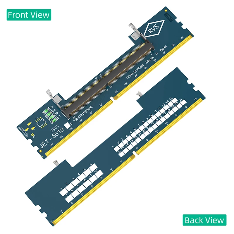 NEW Laptop DDR4 Memory Card Tester Adapter Laptop RAM SO DDR4 to Desktop RAM DDR4 Converter Reverse Installation for Computer PC