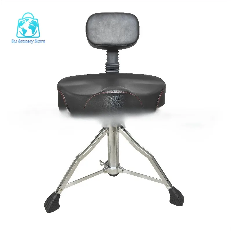 Portable Detachable Drum Stool, Hydraulic Height Adjustment, With Backrest, Sturdy Structure