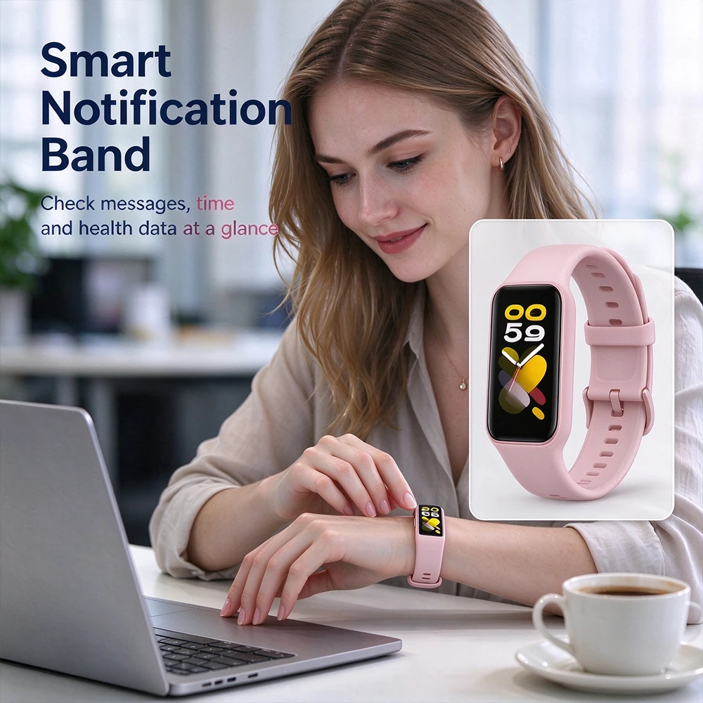 C81 Waterproof Smart Wristband Multi Sport Modes Fitness Bracelet Heart Rate Monitor Smart Band for Daily Exercise