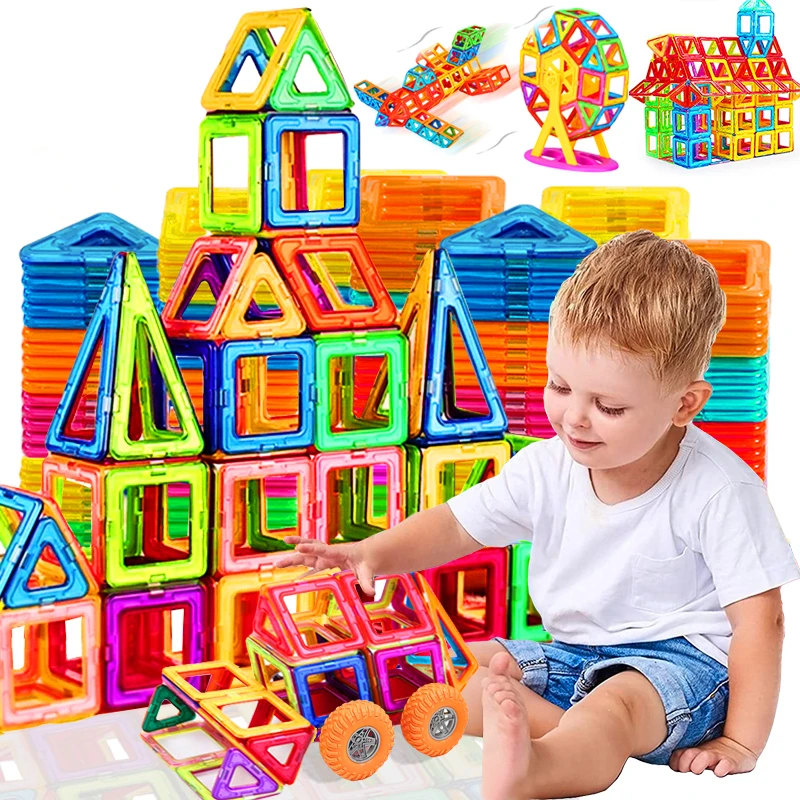 

44 PCS Magnet Educational Children's Toy Magnetic Piece Building Blocks Assembled Educational Toys