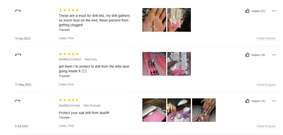 20/50 szt. Plastikowe nakładki ochronne na frezy do paznokci, różowe, do frezów 3/32 cala, akcesoria elektryczne do paznokci, narzędzia do paznokci, zapobiegają zamiataniu się kurzu