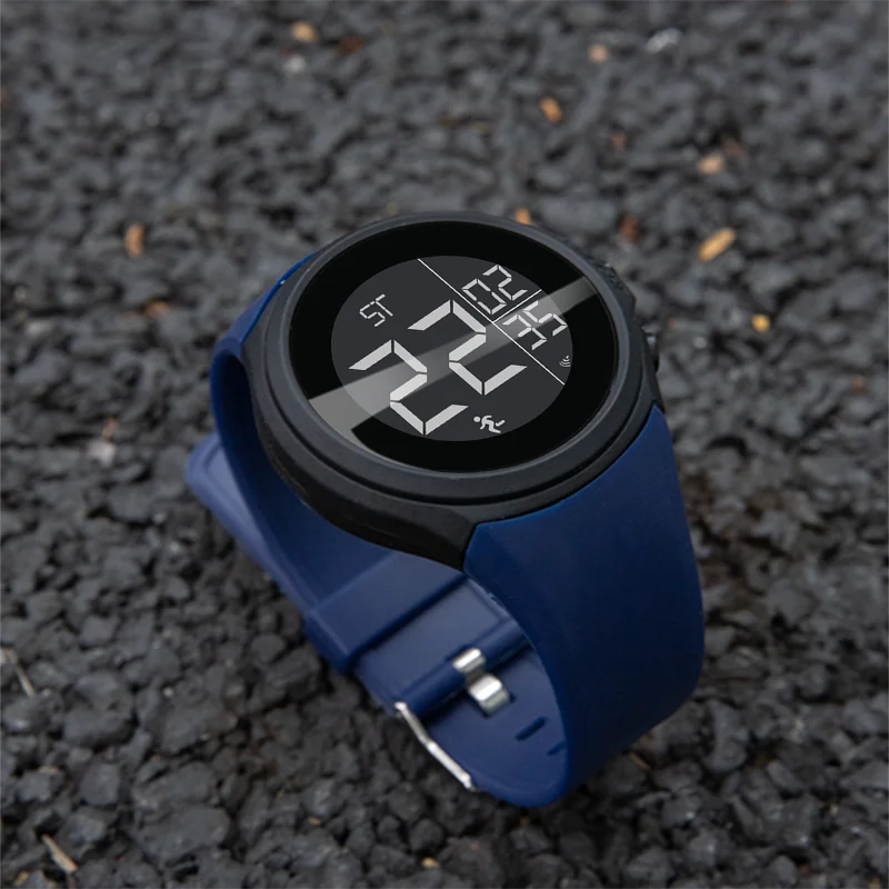 Militaire sport Heren digitaal horloge Multifunctioneel buiten waterdicht elektronisch polshorloge Schokbestendige horloges voor mannelijke geschenken