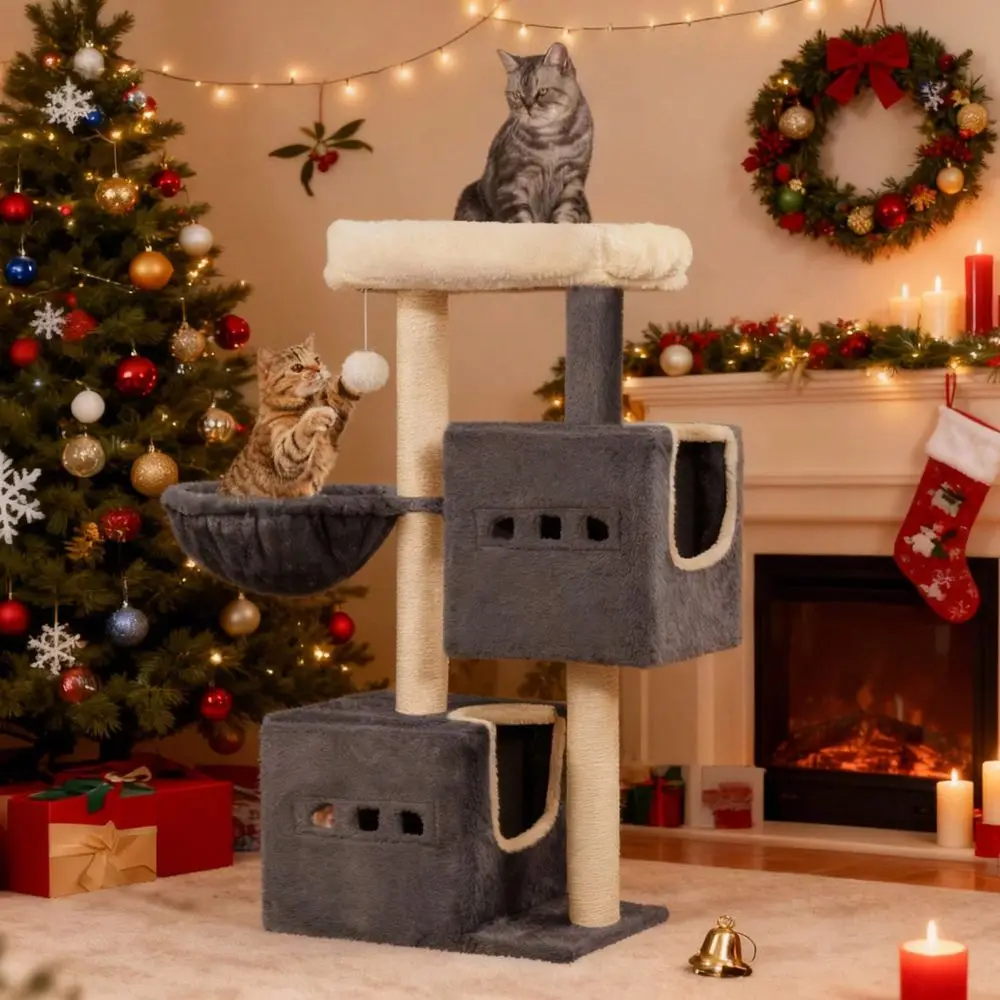 

Cat Tree Rascadores Para Gatos Cat Supplies Cat Tree, 39.37 Tower, Sisal Ching Post, Cats Tower For Indoor, MultiLevel Stable Ca