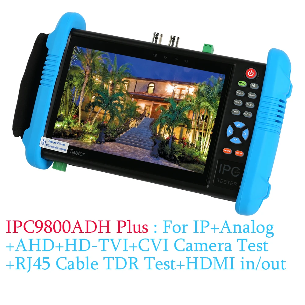 Imagem -05 - Wanglu-testador de Circuito Fechado Ipc 9800adh Plus com Tela Sensível ao Toque de Polegadas Câmera ip de 8mp Tvi Cvi Ahd Wifi Embutido