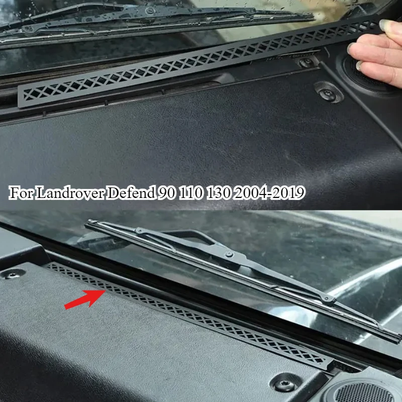 

Aluminum Alloy For Land Rover Defender 90 110 2004-2019 Car dashboard air outlet anti-blocking mesh cover sticker accessories