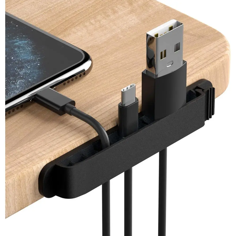 

Cable Clips, 3 Pack Cord Organizer Cable Management Home Office Desk Car Wire, Adhesive Cord Holders (Black)
