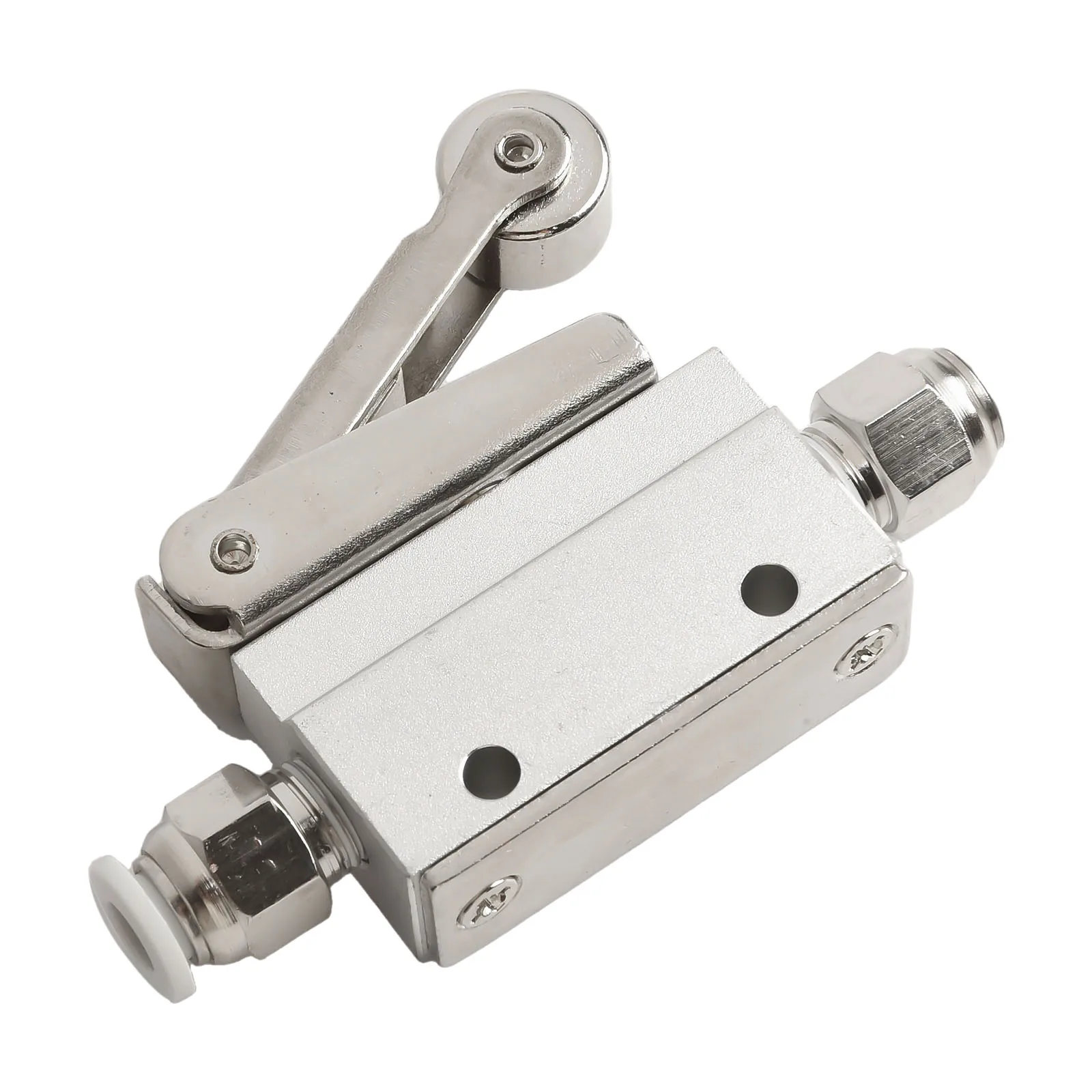 1pc Mechanical Valve Replacement Parts 2 Position 2 Way 1/8in Roller Pneumatic Mechanical Valve N C On-Off Valve MOV-02