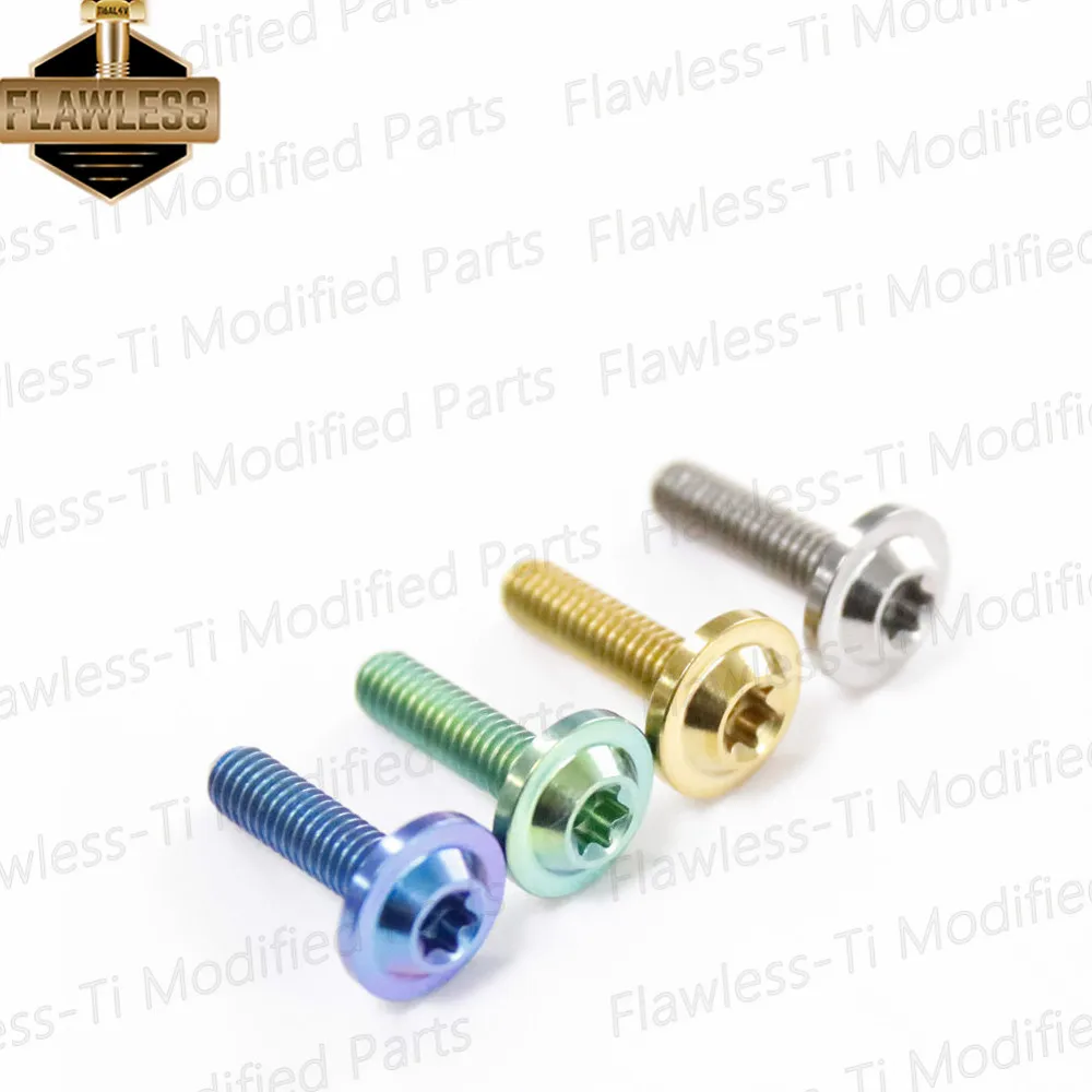 FLAWLESSTI Gr5 Titanium Bolt M4×5-25 For Yamaha Xmax 300 Nmax 155 Honda Forza 350 Wave 125i