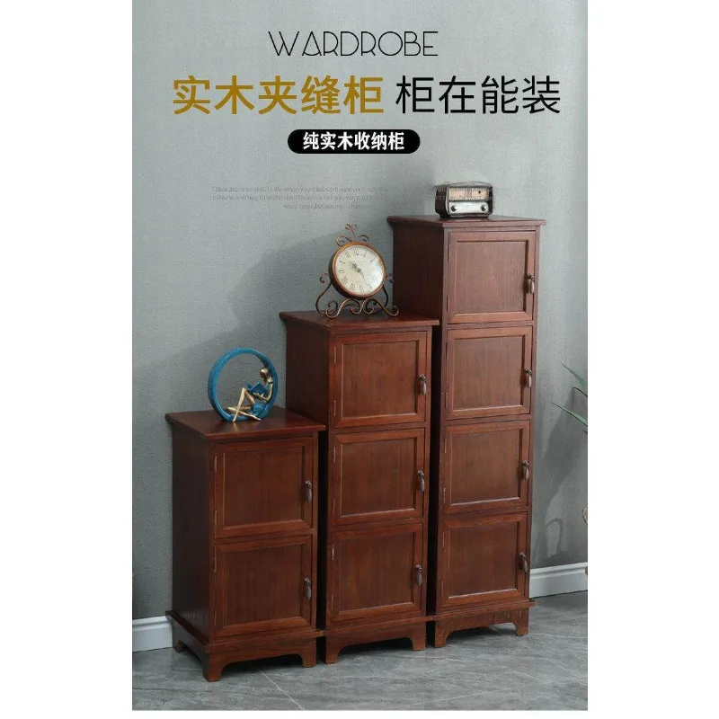 

Специальный шкаф-комод из массива дерева с дверцей, вместительный шкаф для хранения, многофункциональный бытовой шкаф, простой книжный шкаф, буфет.