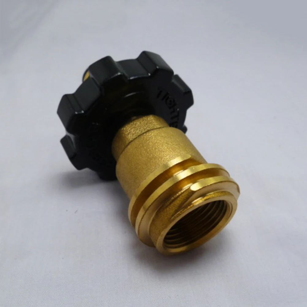 

Propane Tank Adapter Full Metal Gas Cylinder Connector For Bbq Camping Stove Outdoor Cooking Refillable Cylinder Regulator