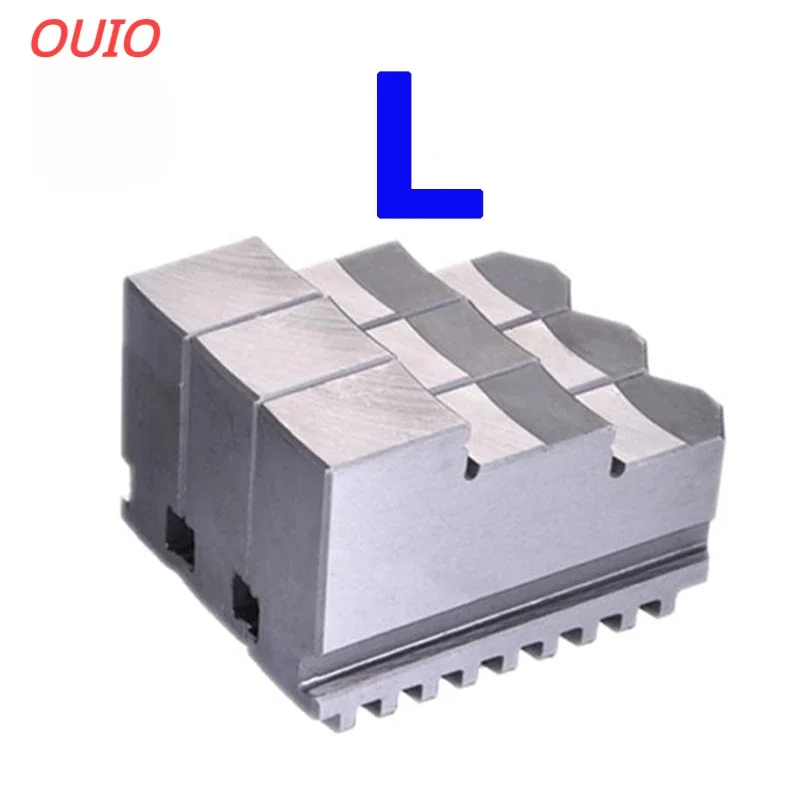OUIO K11-80 K11-100 K11-125 K11-130 K11-160 K11-200 Chuck Three Jaws Universal Three-jaw Chuck Card Foot 3Pcs/Set Mechanical
