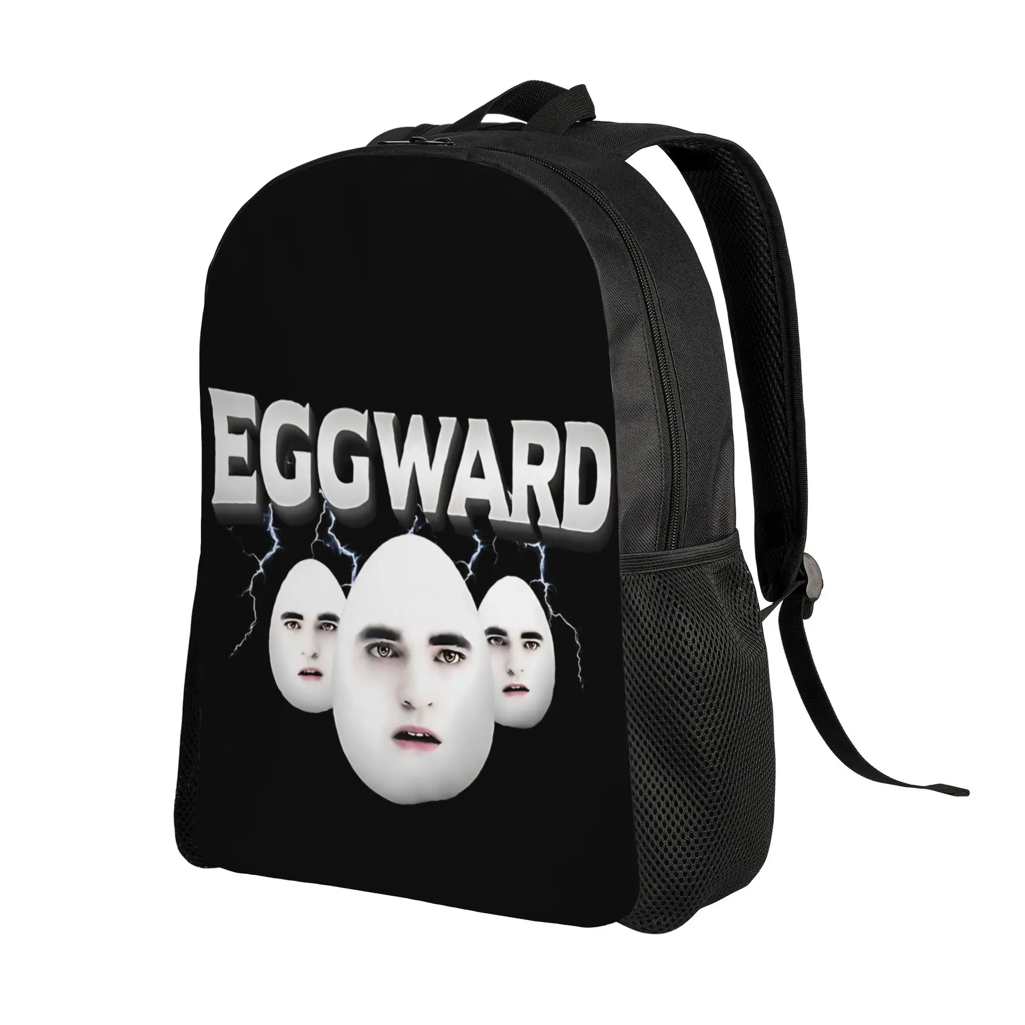 Eggward Parody Meme Funny Backpack for Men Women Cool Student Work Daypack Twilight Edward Cullen Laptop Shoulder Bag Durable