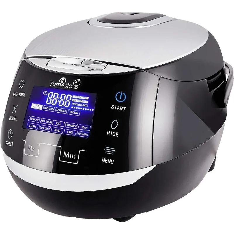 Yum Asia Sakura Rice Cooker with Ceramic Bowl and Advanced Fuzzy Logic (8 Cup, 1.5 Litre) 6 Rice Cook Functions, 6 Multicook