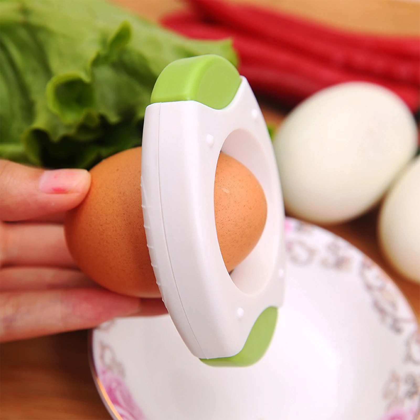 Kitchen Gadgets Tools Egg Peeler Quickly Cutting Off The Tops Of Cooked Eggs for  and Hard Boiled Eggs