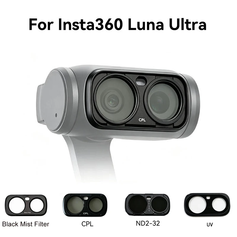 Magnetic Magnetic Lens Filter Kit for Insta360 Luna Ultra – ND2-32, CPL, Black Mist & UV, Action Camera Accessories - Aliexpress Deal