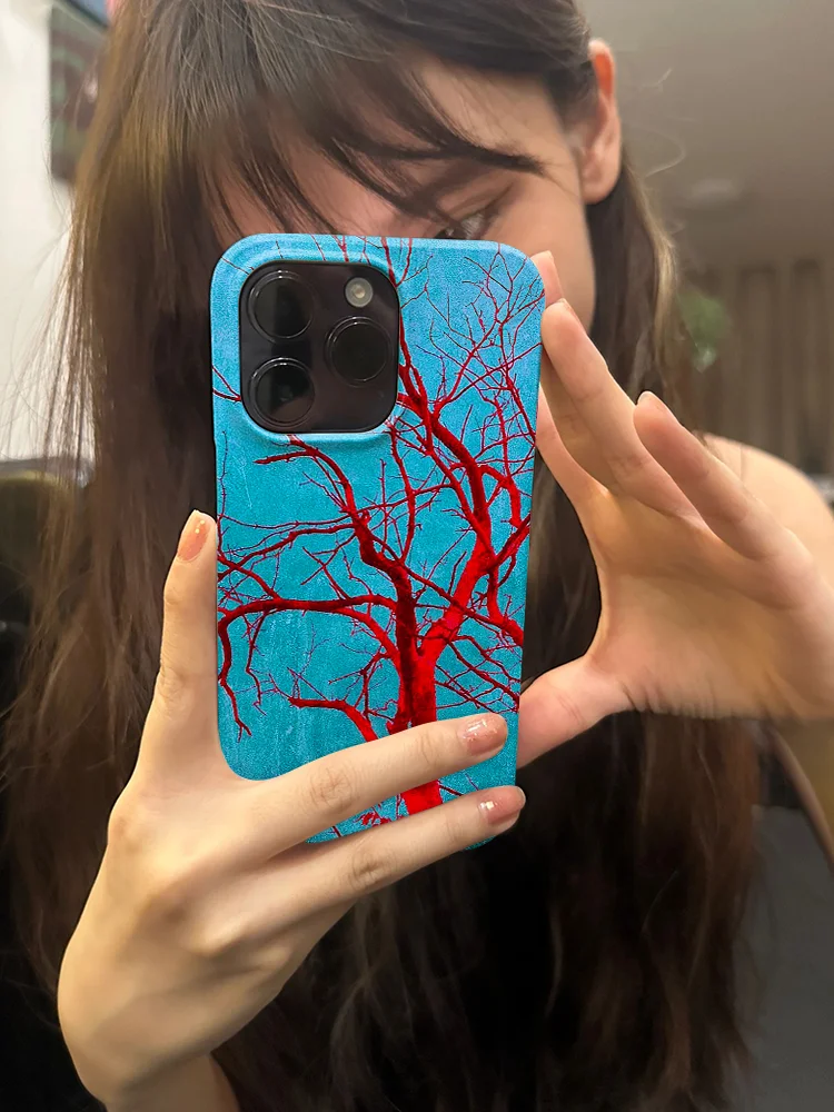 INS Bloodline Tree Shockproof Case for iPhone 17 16 15 14 13 Pro Max Back Phone Cover for 12 11 Pro Plus 8 7 X XS XR Cover