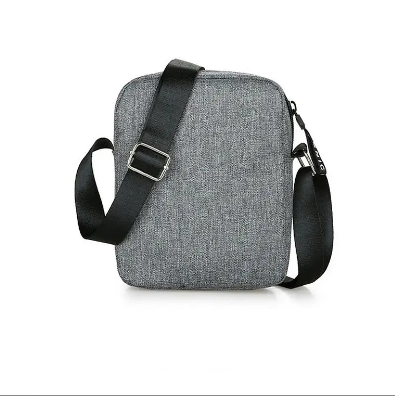 Bolso de hombro de nailon para hombre, bandolera de Color sólido, informal, Retro, a la moda, de negocios