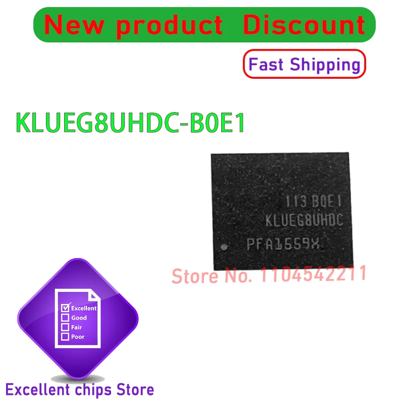 

1PCS/LOT KLUEG8UHDC-B0E1 KLUEG8UHDC BGA New Original Genuine Ic