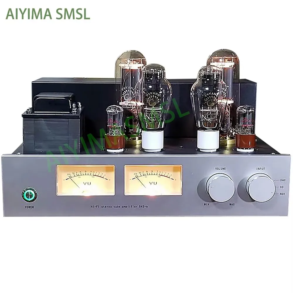 AIYIMA SMSL 300B push 845 Tube Amplifier 2.0 20W Class A Vacuum Tube Amplifier HIFI Amp Audio