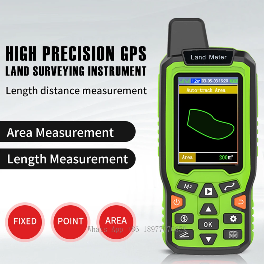 EM90 High Precision Handheld GPS Navigation Track Land Area Meter With FSTN 2.4 Inch Display Land Survey Measuring Instrument