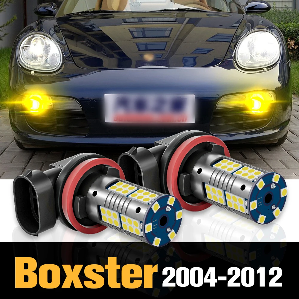 

2pcs Canbus LED Fog Light Lamp Accessories For Porsche Boxster 987 2004-2012 2005 2006 2007 2008 2009 2010 2011