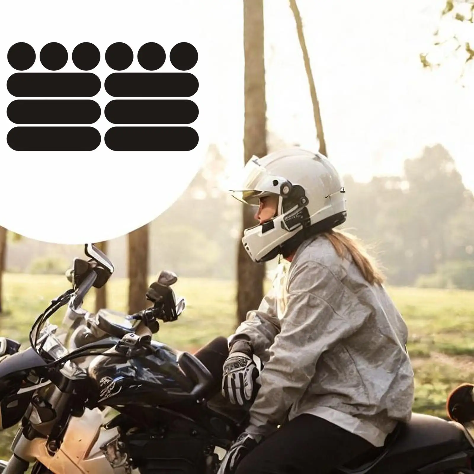 

Car Motorcycle Reflective Stickers Generic Accessories for Helmets, Fences Waterproof Multifunctional Warning Reflective Strips