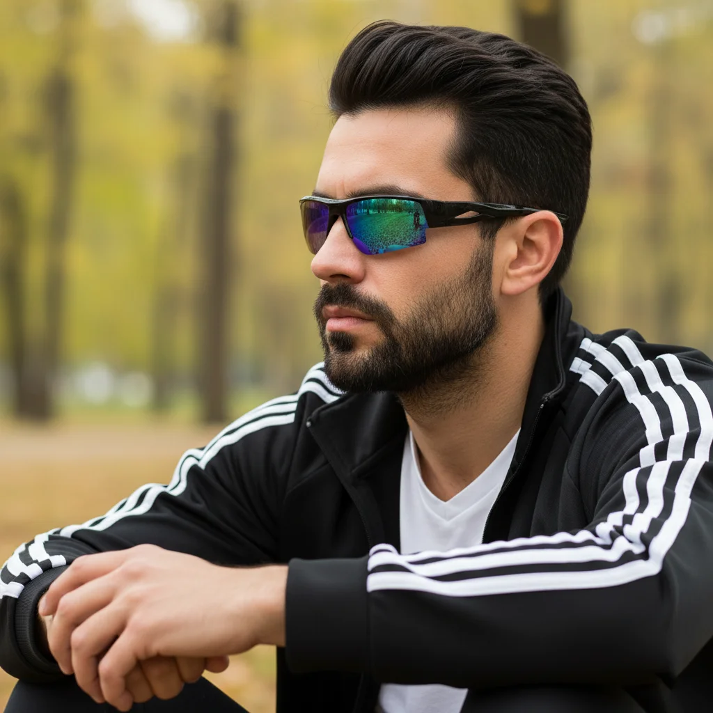 نظارات شمسية رياضية للجنسين، طراز ملفوف خفيف الوزن، حماية من الأشعة فوق البنفسجية 400 عالية الدقة مضادة للوهج في الهواء الطلق لركوب الدراجات والجري والأسماك #3