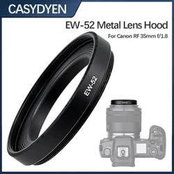 EW52 Metal Lens Hood For Canon RF 35mm F/1.8 For EOSR RP R5 R6 Lens Hood Camera Accessories