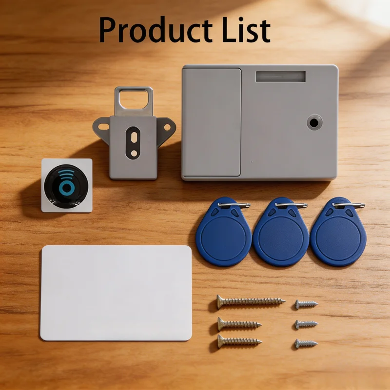 

Smart Invisible Lock RFID Card Key Digital Lock for Furniture Cabinet Wardrobe Hidden Installation No Drilling Required