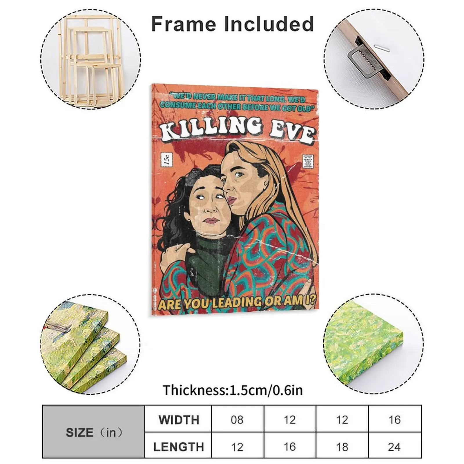 Are You Leading Or Am I Killing Eve Canvas Painting Pub Create Wall Cave Funny Personalized Framed Wall Paintings
