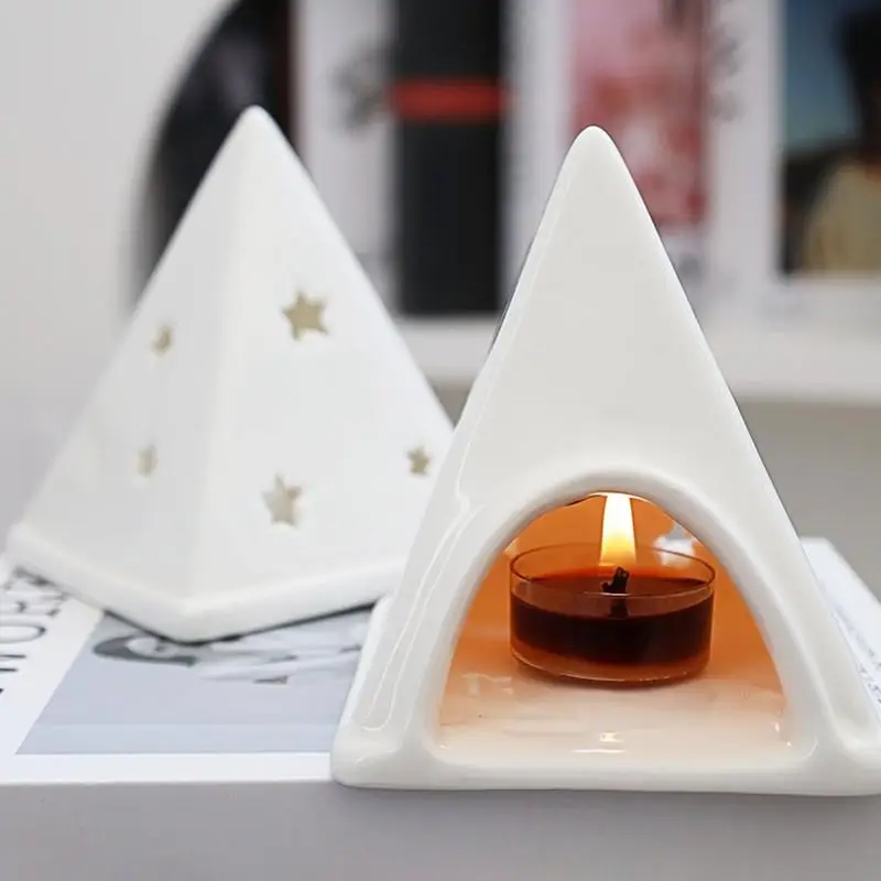 เชิงเทียนคริสต์มาสน่ารักเชิงเทียน Tealight ตกแต่งตารางกลางน่ารักตาราง Centerpiece ตกแต่ง Votive เทียน