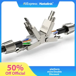 WoeoW-Connecteur de câble réseau LSA Cat7 Cat6a sans outil, extension LAN RJ45 blindé pour les directions d'installation Ethernet, 1 pièce