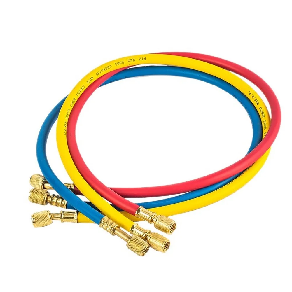 AC Refrigeration Hose for HVAC for service Tools Featuring Oil Resistant Rubber Construction and Mechanical Lock Design