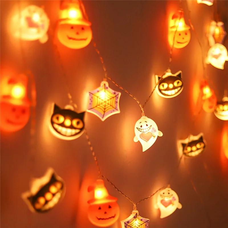 A76K LED String Light Outdoor Halloween String Lights Decoração Pendurada Decoração Arranjo de Cena