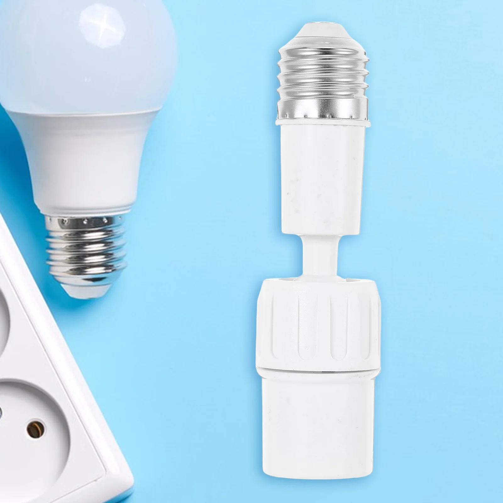 

E27 Lamp Adapter Socket Converter Full Thread Bulb Extender 360 Degree Adjustable Holder Base E27 Screw Light Socket Outlet