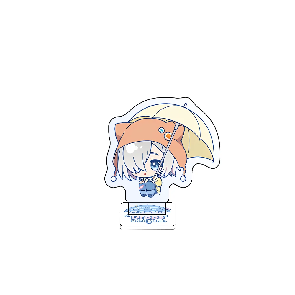 Anime Bungo Stray Dogs 10cm Acrylic Stand Keychain Q Version Umbrella Tabletop Ornament Room Decor Chibi Figure Cute Gift - view 5