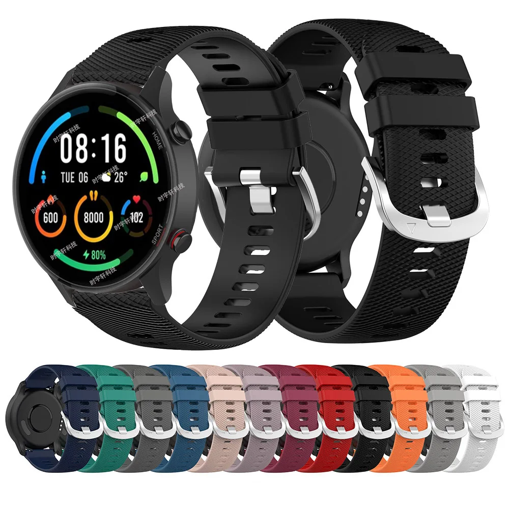 Correas de silicona de liberación rápida para reloj Xiaomi Mi watch, pulsera deportiva de 22mm para reloj Xiaomi Mi Watch color 2, S1 Active/ S2 42mm 46mm
