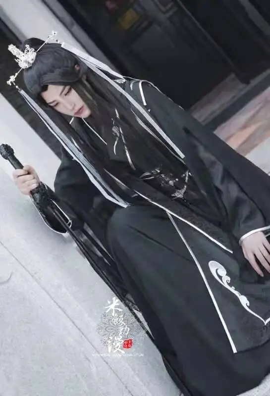 

Officials Blessing Shi Qingxuan Heaven Cosplay Women Ver Costume Wig Lady Wind Master Tian Guan Ci Fu Cosplay Xie Lian Hanfu