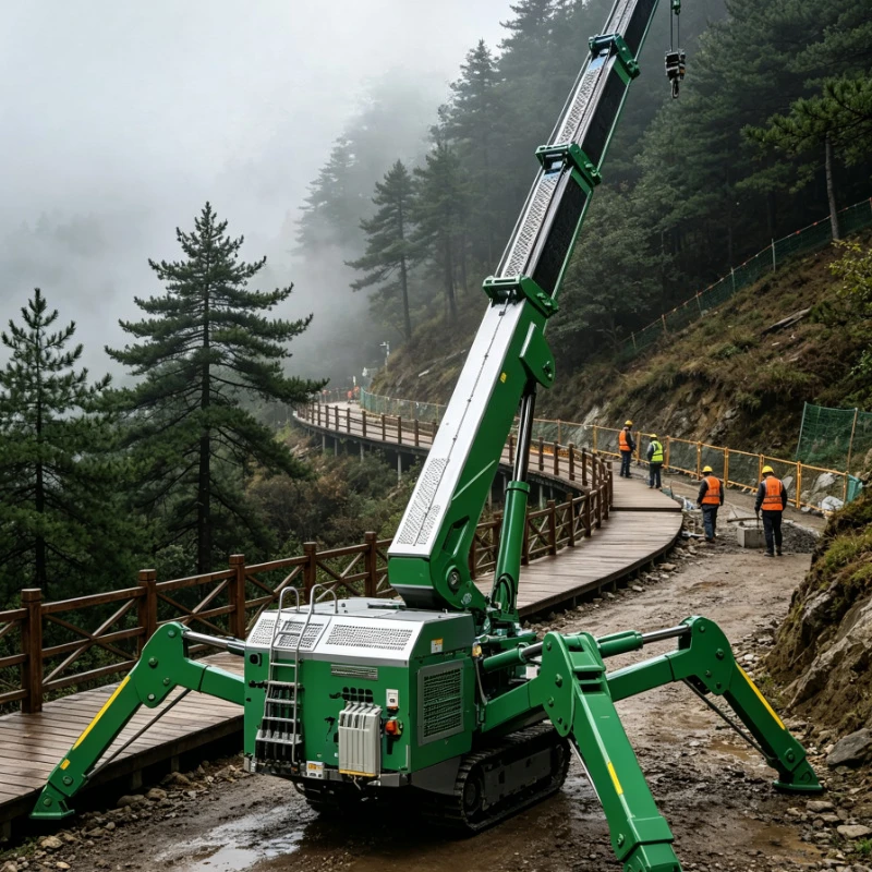 Customized Robust 8t Spider Crane Micro Crawler Crane for Shipyard Repair Work