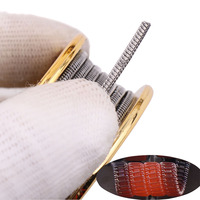 XFKM 5M/Roll A1/316L  Staple half staggered Fused clapton volcan wires Alien hoffa juggernaut oils Heating Resistance Mtl coil