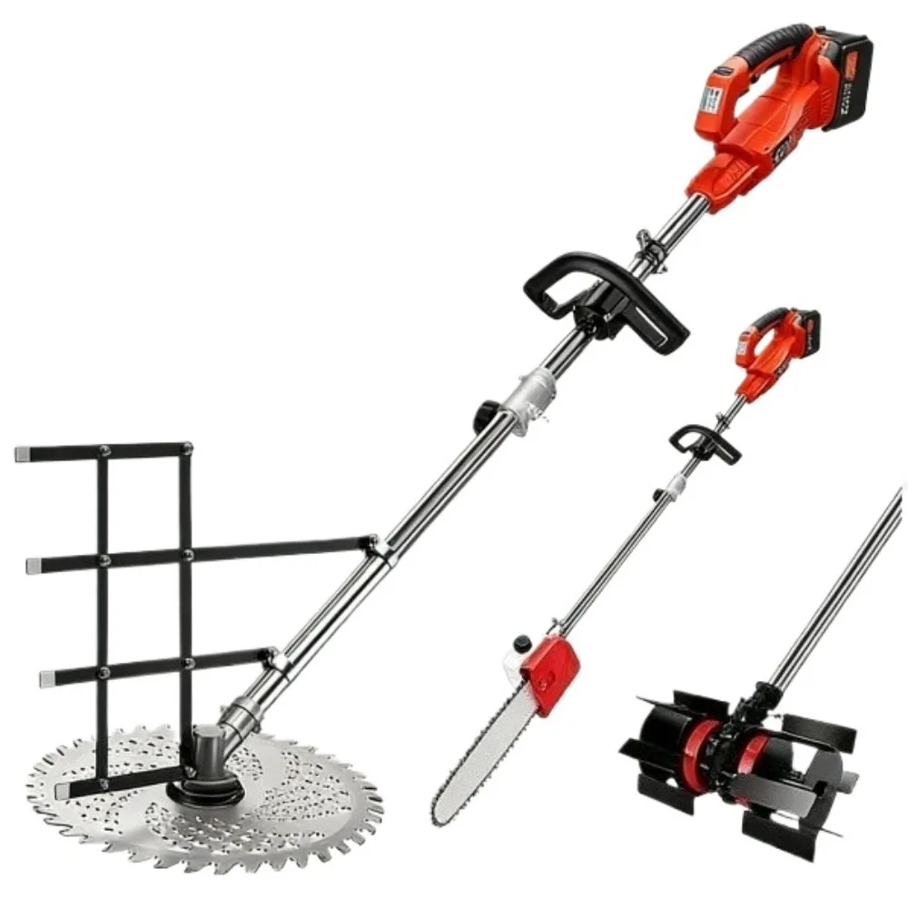 

New High-power Multi-functional Rechargeable Electric Lawn Mower with Backpack Lithium Battery