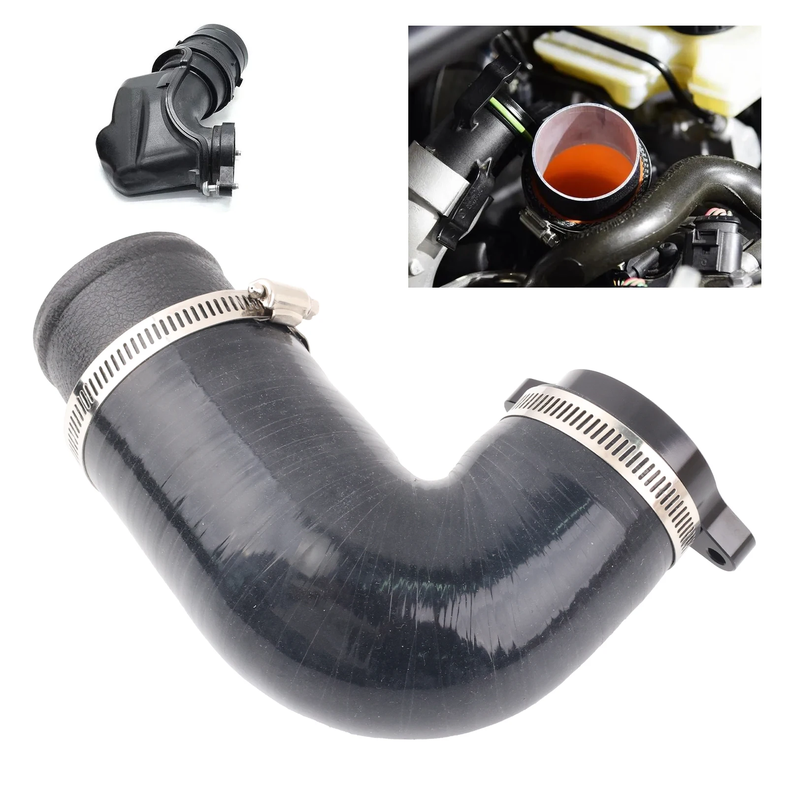 

VAG Engine Aluminum Turbo Inlet Pipe for VW MK7 MK7.5 Leon MK3 Octavia 1.2/1.4 TSI TFSI A3 EA211 Performance