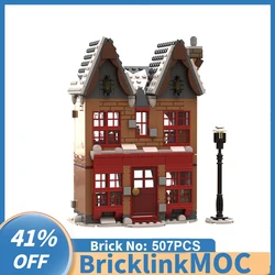 1NEW 507PCS magic Movie Harrying Hogsmeade Village Joke Shop model DIY creative ideas Child Toy birthday Gift Building blocks