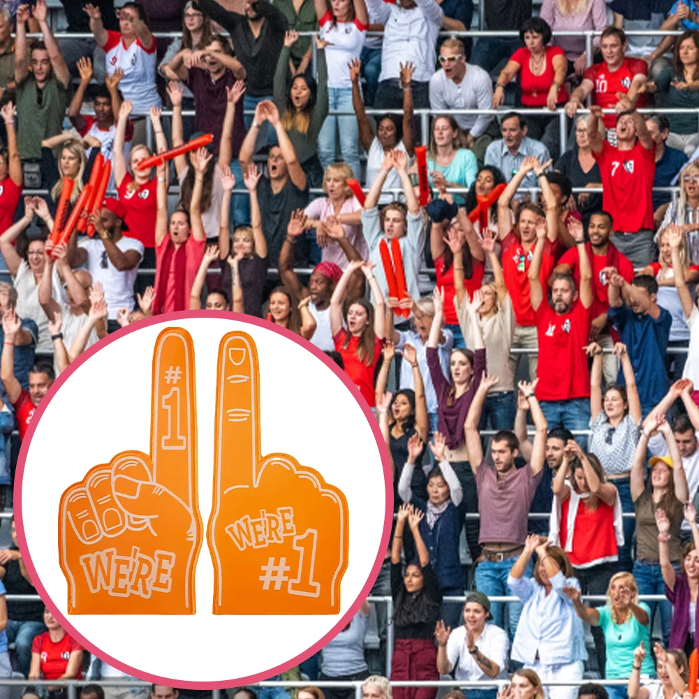 1PCS Cheering Event Gloves No. 1 Games Cheer Gloves Cartoon Giant Cheering No. 1 Finger for Cheering Cheerleading Celebration