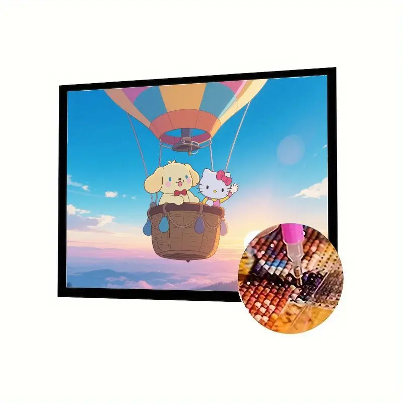 

1 шт. Hello Kitty & Pompompurin воздушный шар 5D набор для алмазной живописи-милый мультфильм полная дрель горный хрусталь мозаика искусство для взрослых